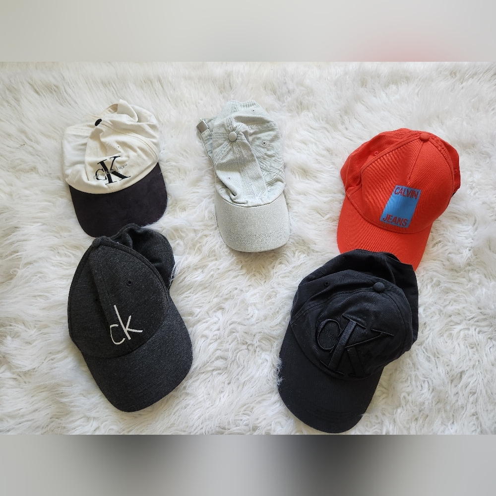 5 Calvin Klein Baseball Hat Lot